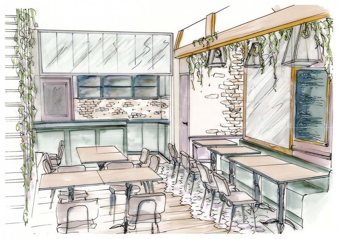 Esquisse - ALCOVE - Restaurant - BAYEUX