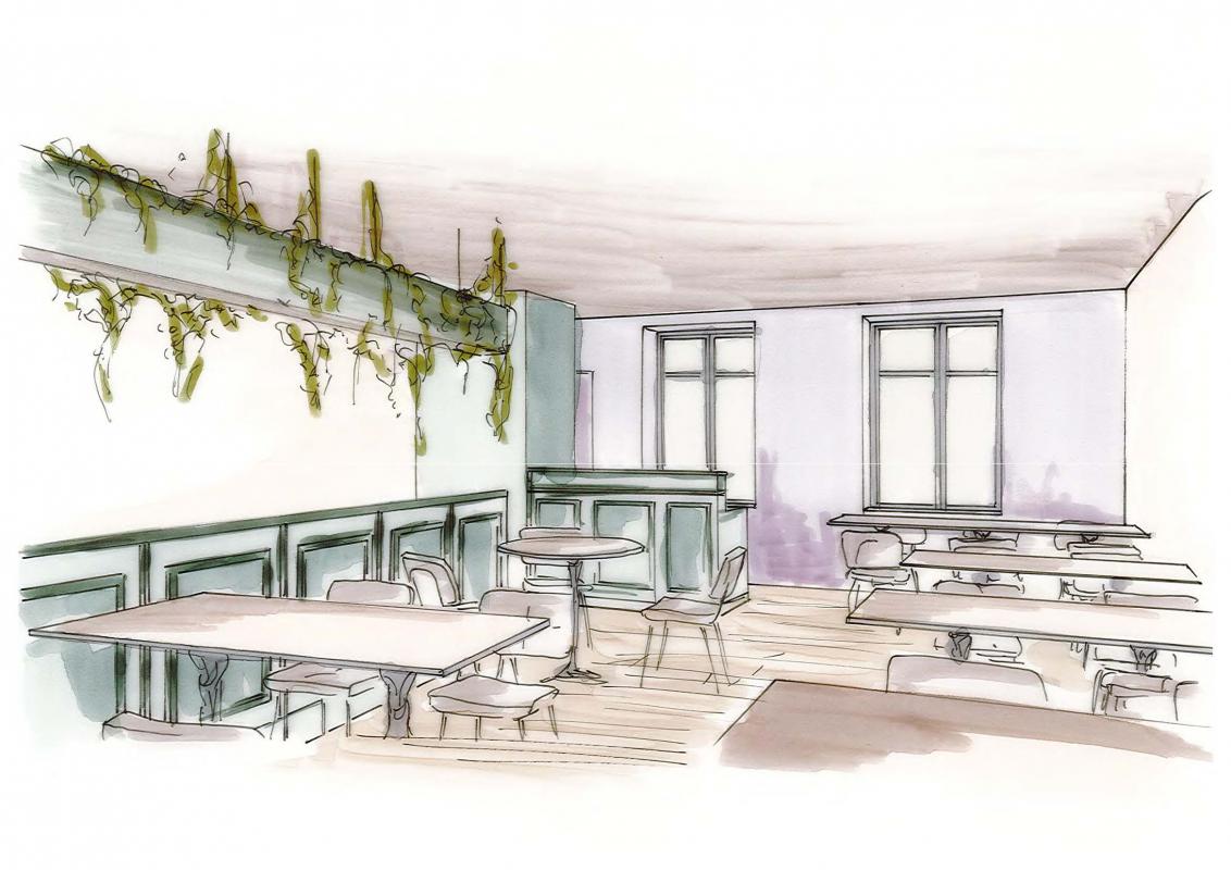 Esquisse - ALCOVE - Restaurant - BAYEUX